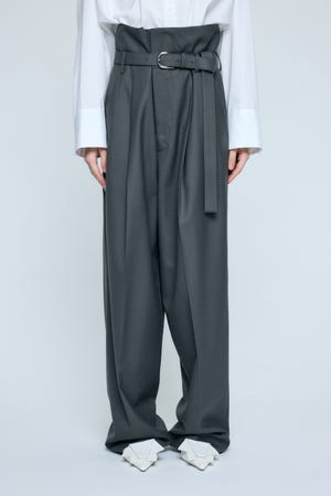 BELT WIDE TROUSERS
