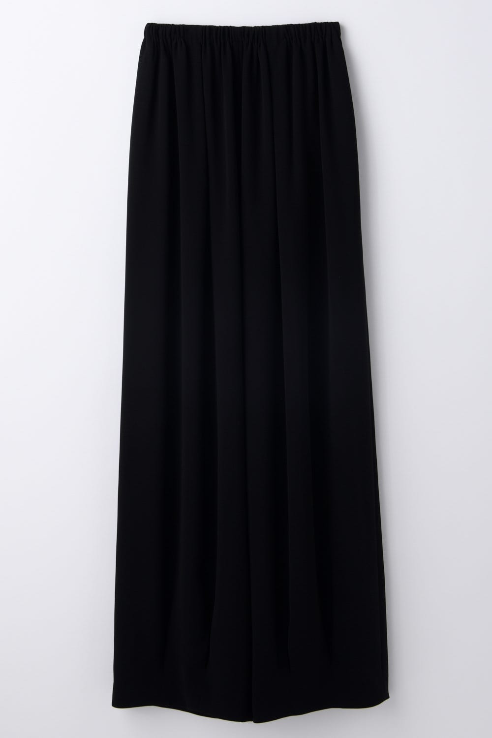 TUCK-HEM WIDE-COCOON PANTS BLK 36