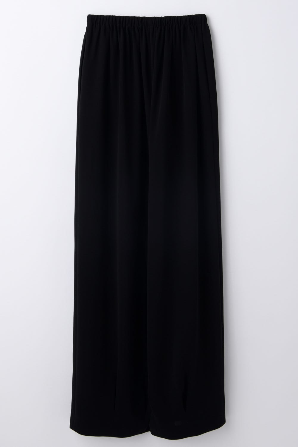 TUCK-HEM WIDE-COCOON PANTS BLK 36