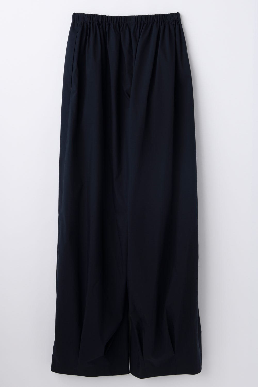 TUCK-HEM WIDE-COCOON PANTS D/NVY 36