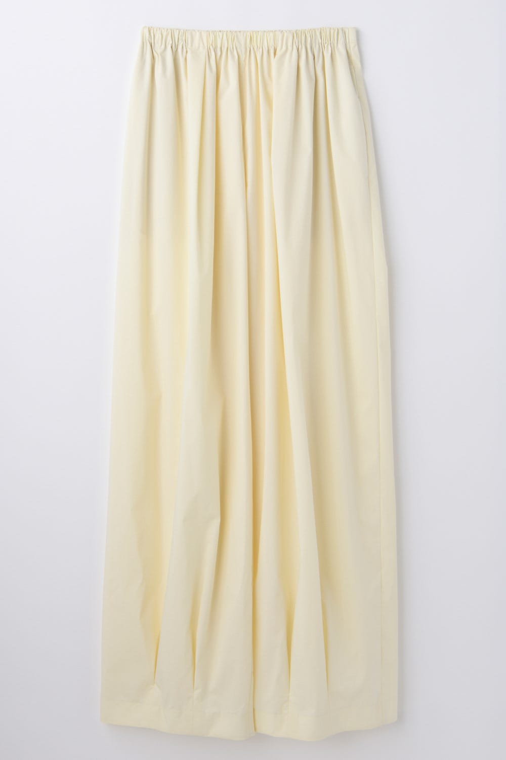 TUCK-HEM WIDE-COCOON PANTS ECRU 36