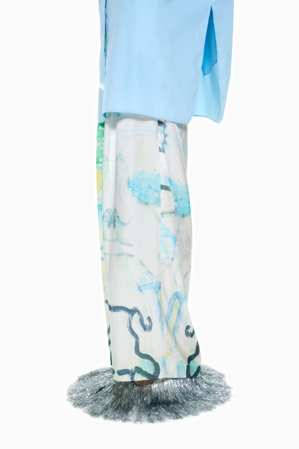 DRAWSTRING WIDE-PANTS Multi_1 38