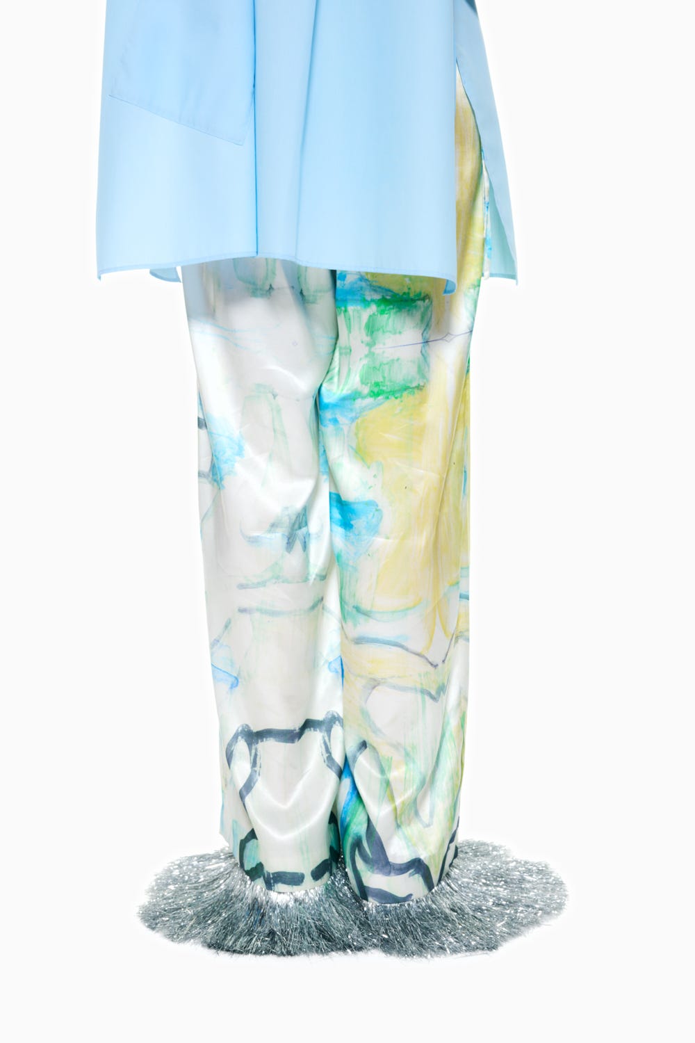 DRAWSTRING WIDE-PANTS Multi_1 38