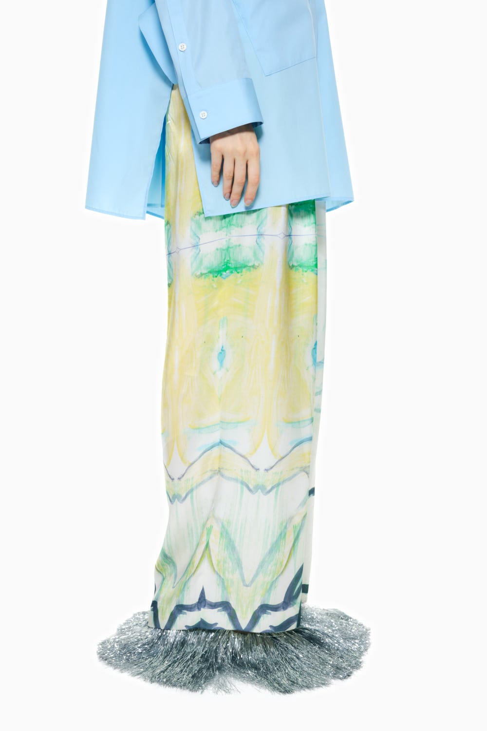 DRAWSTRING WIDE-PANTS Multi_1 38