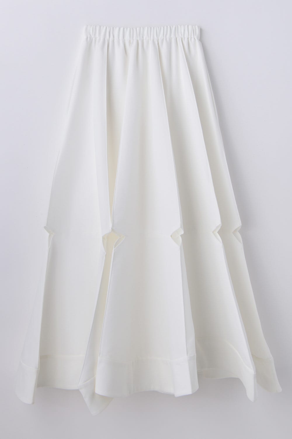 SLIT FLARE-SKIRT WHT 36