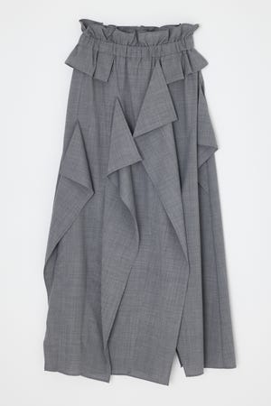 SQUARE DRAPE MAXI-SKIRT