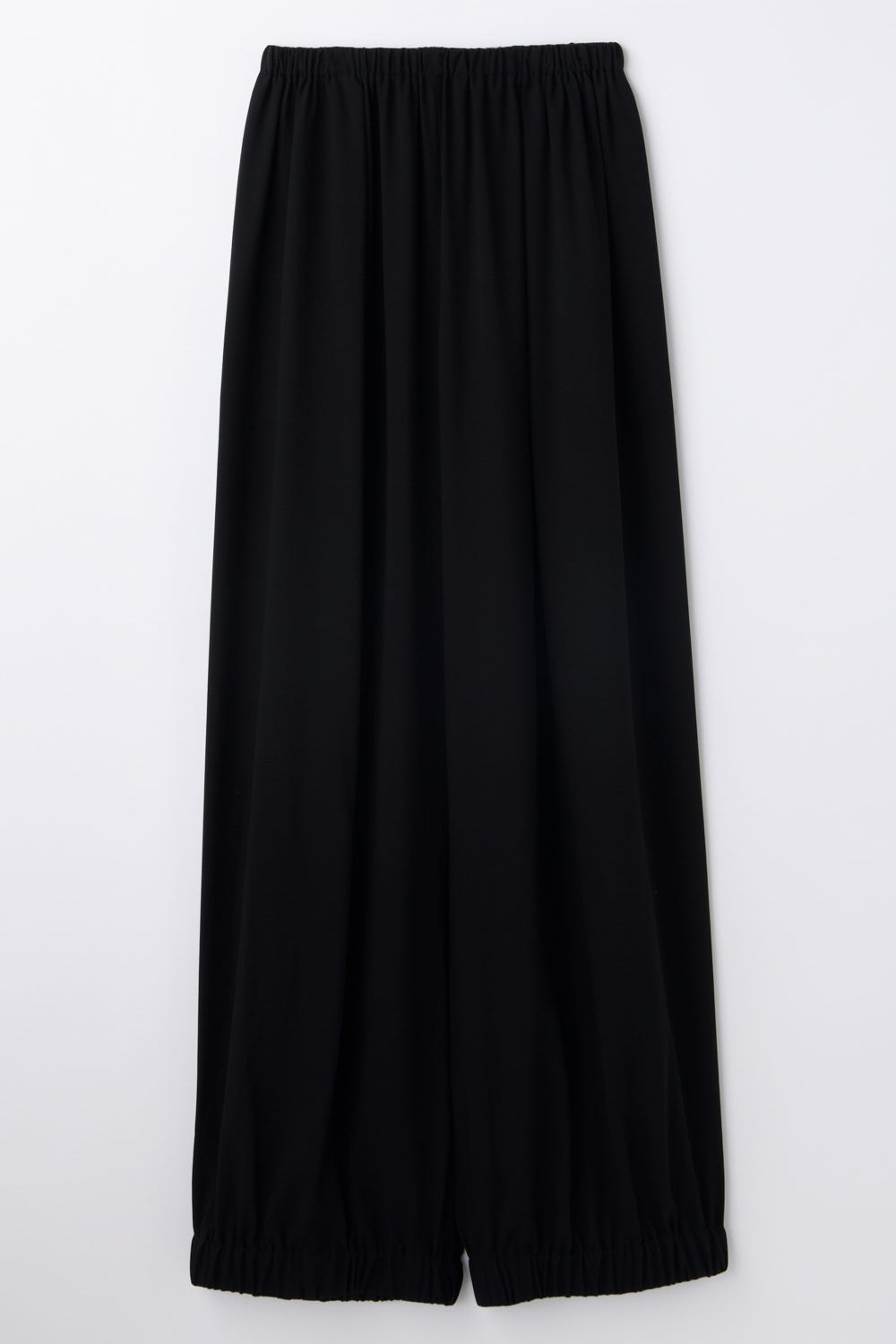 RELAX ELASTIC-HEM PANTS BLK 36