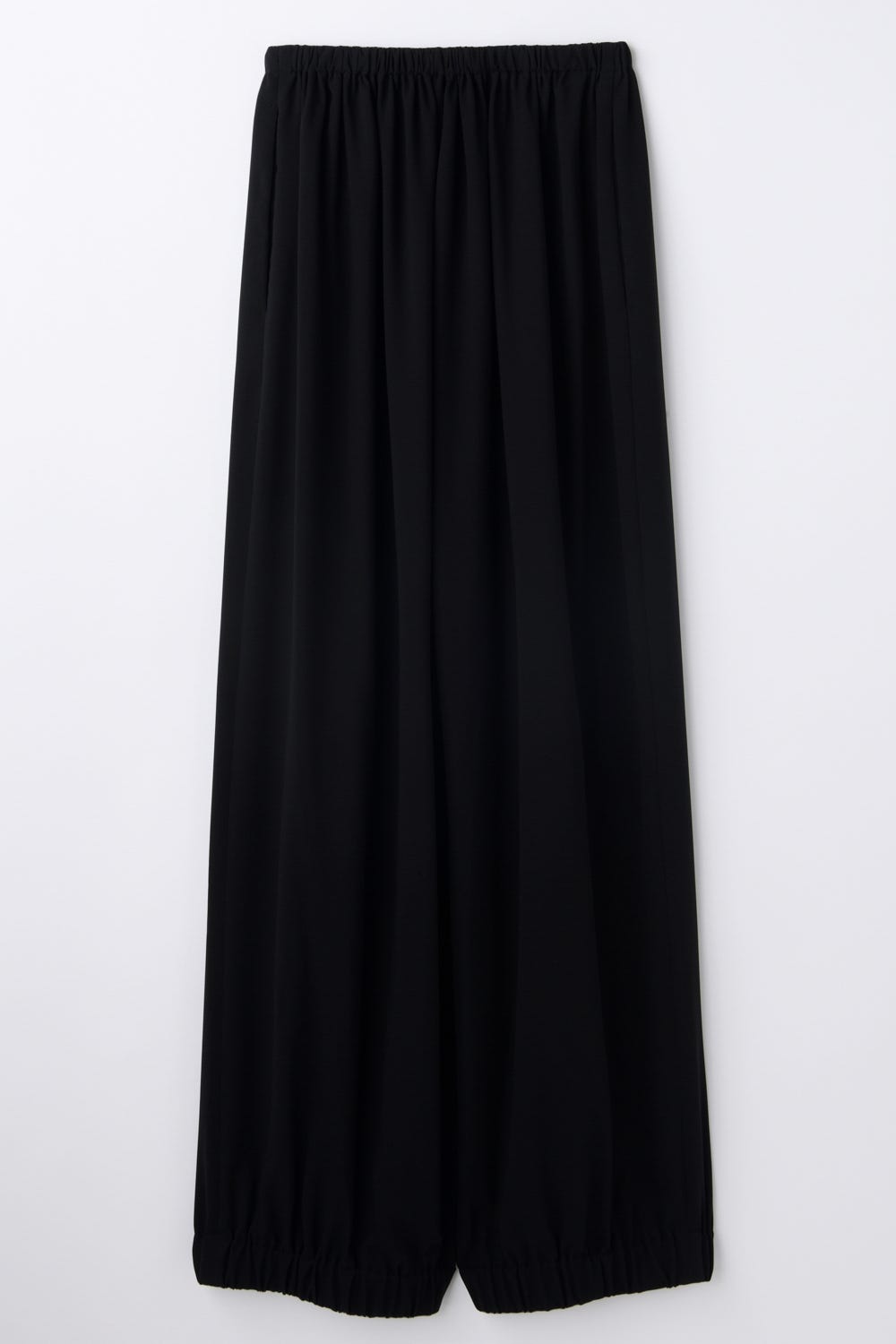 RELAX ELASTIC-HEM PANTS BLK 36