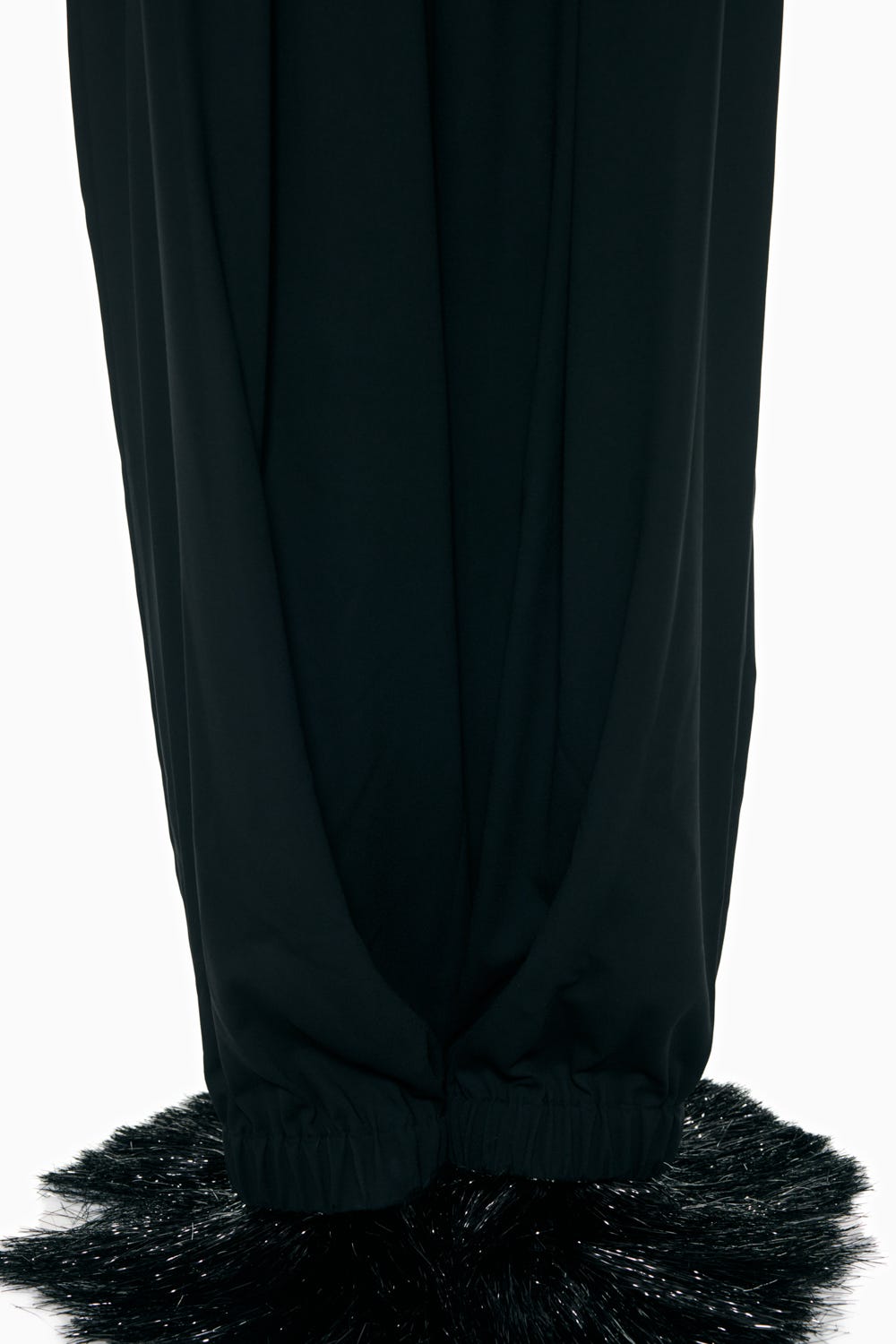 RELAX ELASTIC-HEM PANTS BLK 36