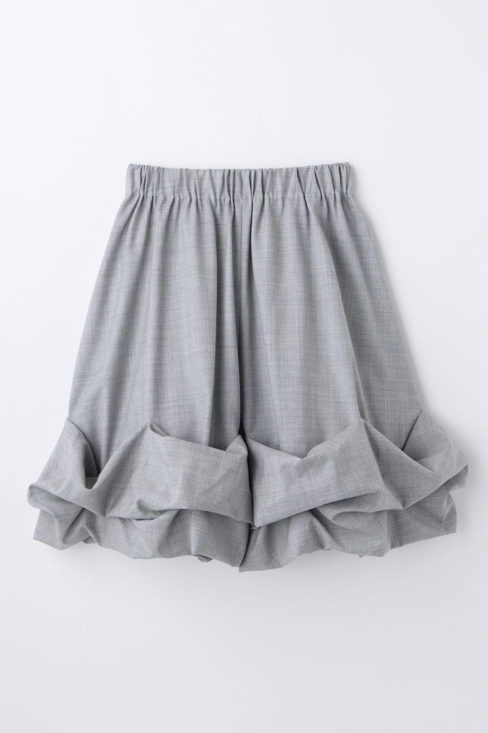 ROLL-UP DRAPE SHORT-PANTS T.GRY 38