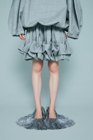 ROLL-UP DRAPE SHORT-PANTS｜36｜T.GRY｜TROUSERS｜ENFÖLD OFFICIAL