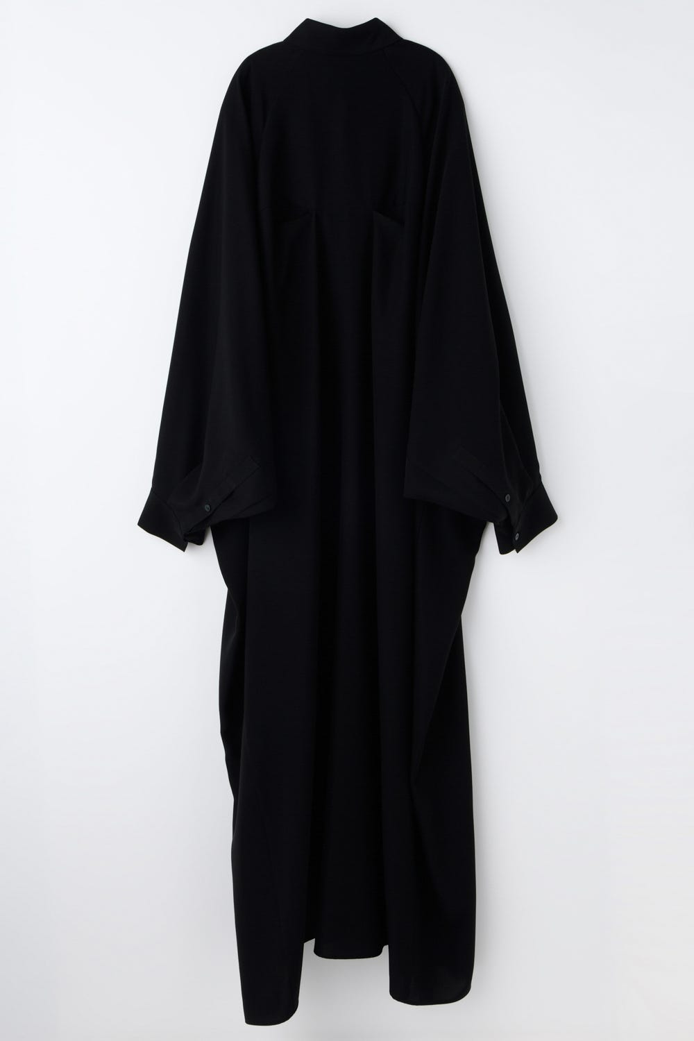 CIRCLE TUCK DRESS BLK 36
