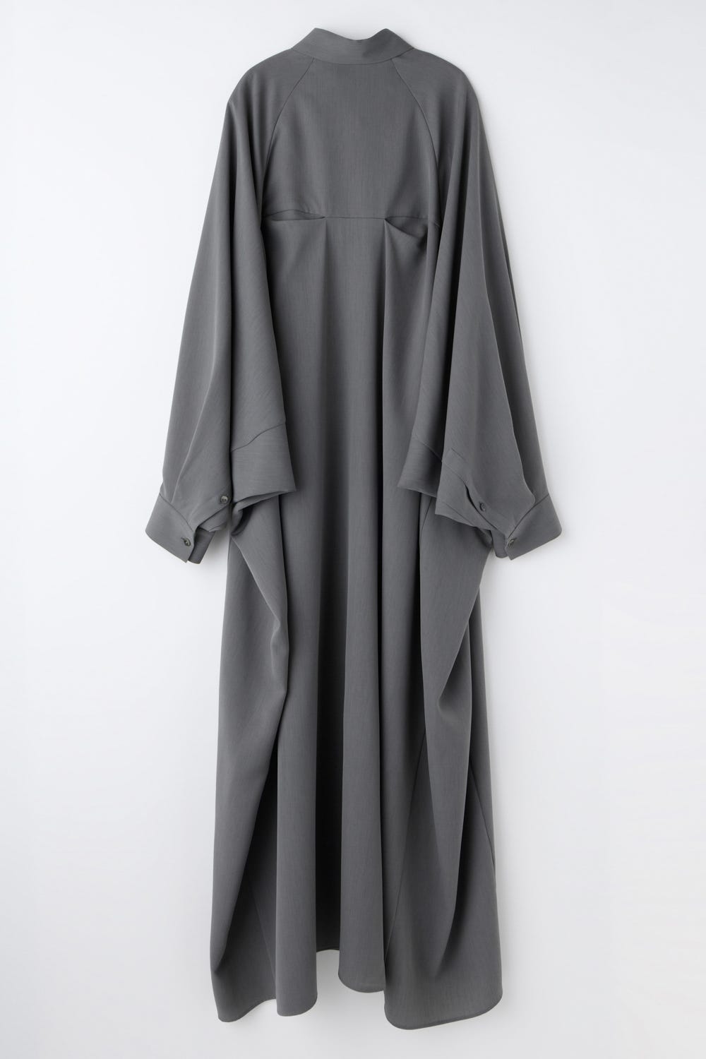 CIRCLE TUCK DRESS C.GRY 38