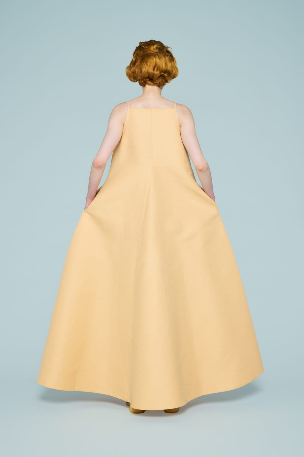 A-LINE MAXI-LENGTH DRESS L/BEG 36