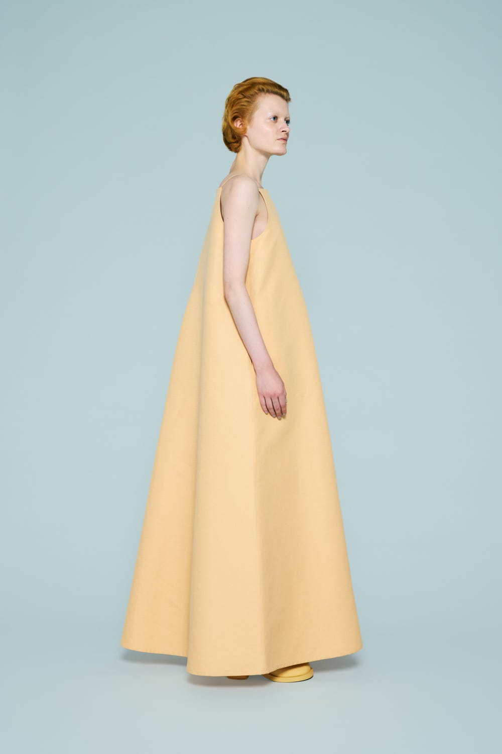 A-LINE MAXI-LENGTH DRESS L/BEG 36