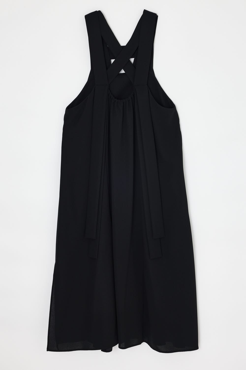 BACK-CROSS JUMPER-SKIRT BLK 36