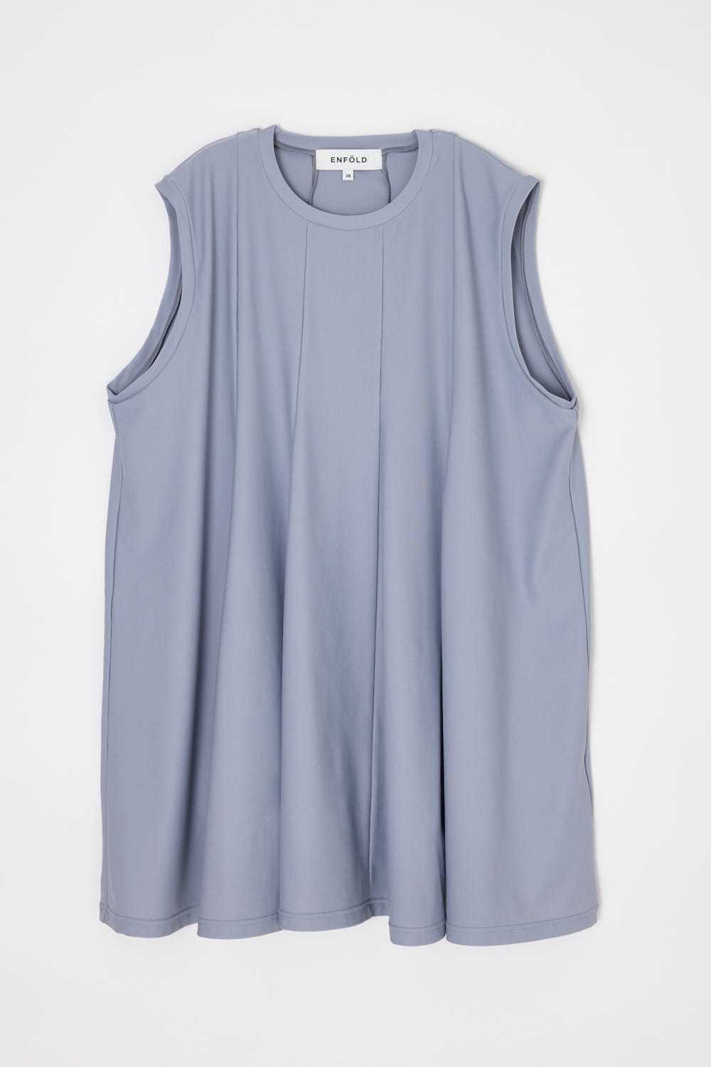 PANEL DRAPE TANK-TOP L/GRY 38