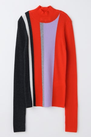 STRIPE RIB PULLOVER