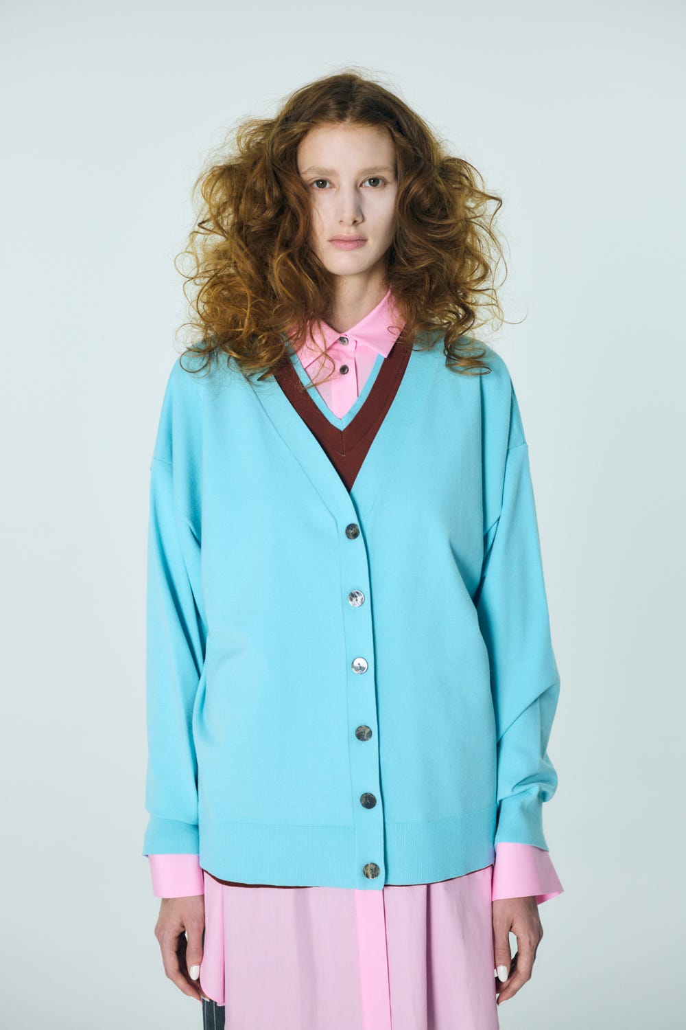 CLASSIC LAYERED PULLOVER L/BLU 38