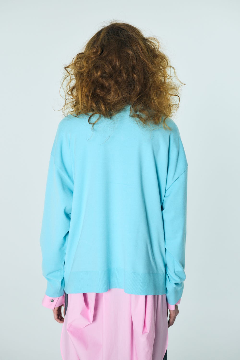 CLASSIC LAYERED PULLOVER L/BLU 38