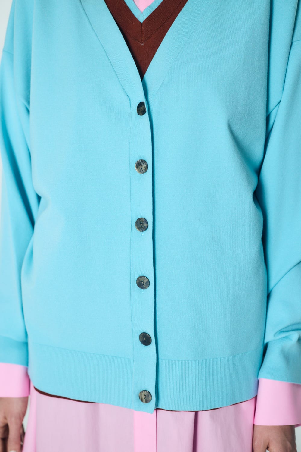 CLASSIC LAYERED PULLOVER L/BLU 38