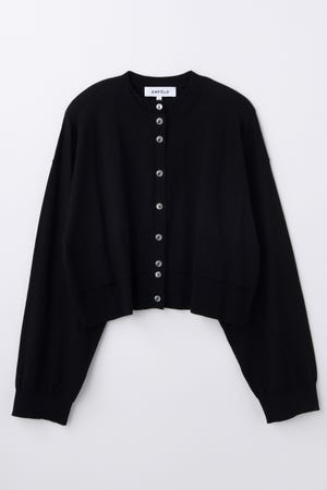 LAYERED-LIKE-HEM CARDIGAN