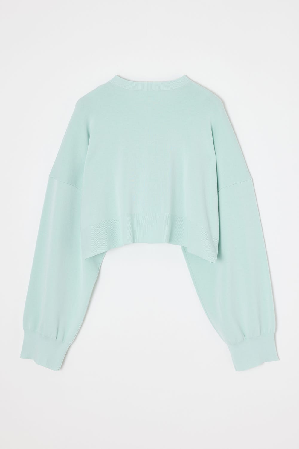 CREW-NECK CARDIGAN L/MINT 38