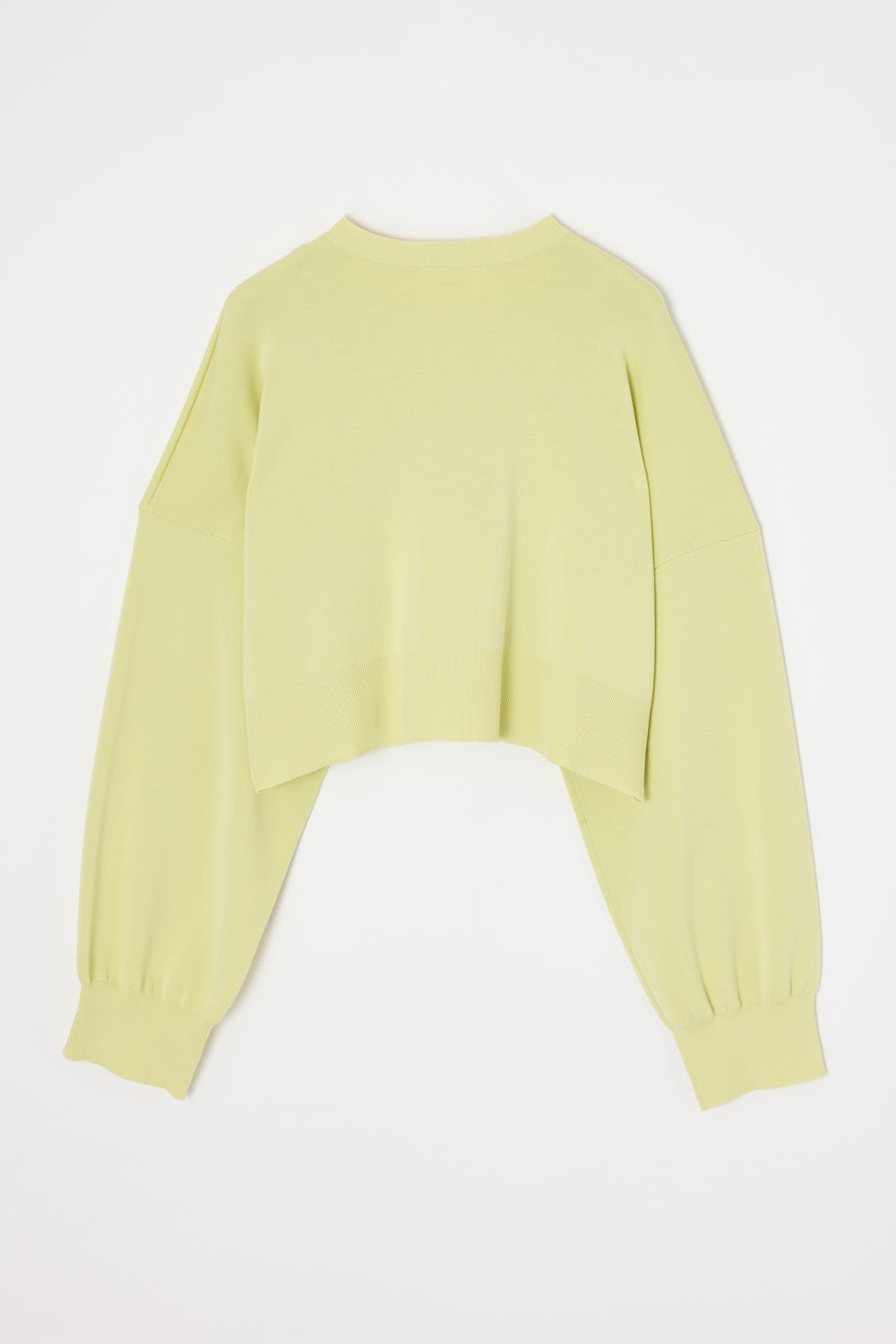 CREW-NECK CARDIGAN L/YEL 38