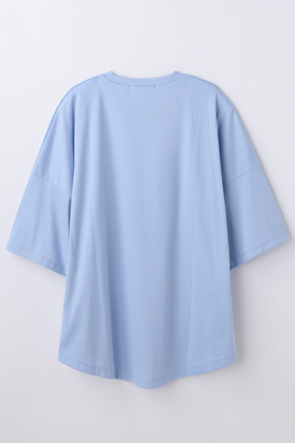 PEPLUM LOOSE T-SHIRT L/BLU 38