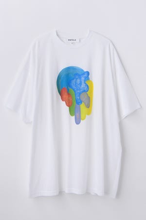 SPACE DISTORTION T-SHIRT｜38｜WHT｜CUT AND SEWN｜ENFÖLD OFFICIAL