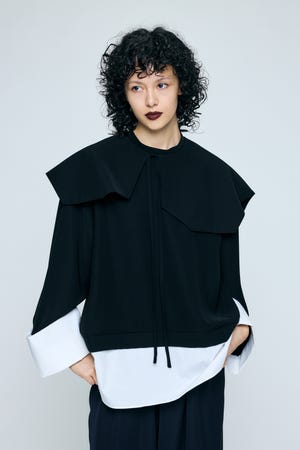 DOUBLE CUFFS BOX PULLOVER