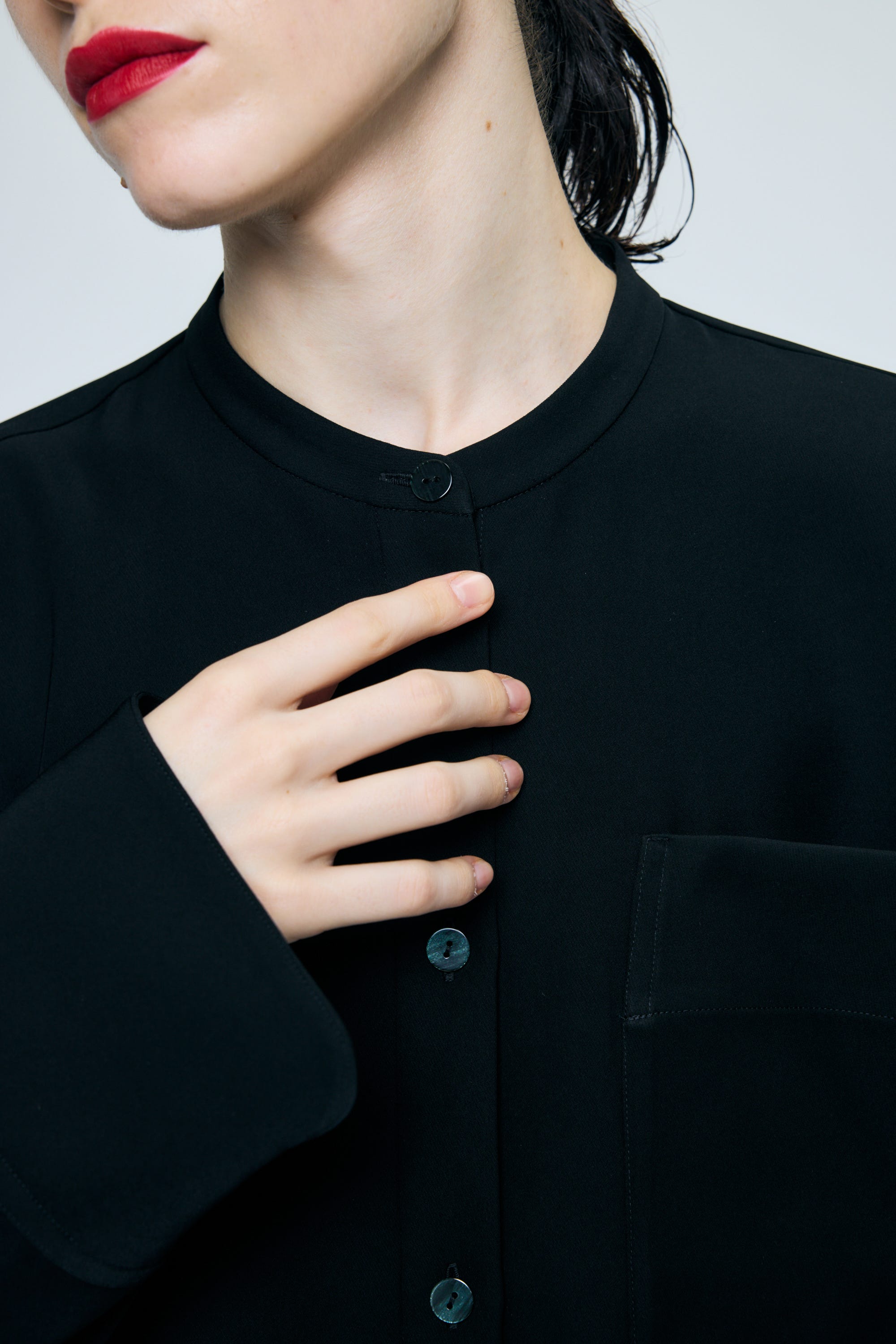 MANY-STYLE OVER SHIRT BLK 38