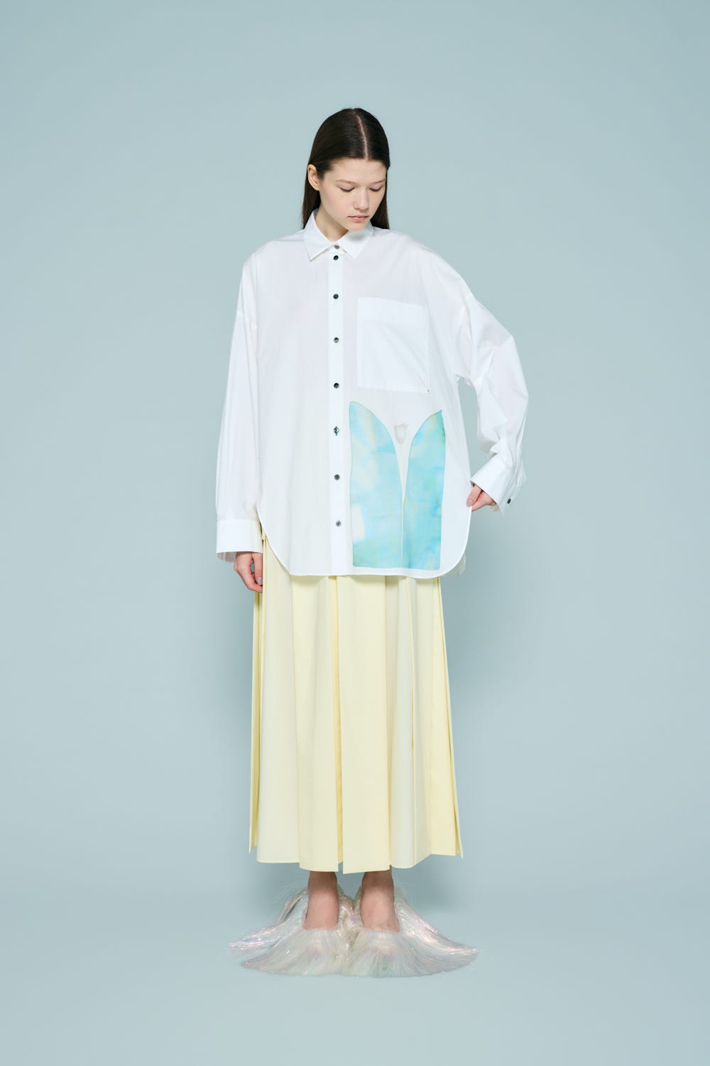 ORIGAMI SKIRT ECRU 36