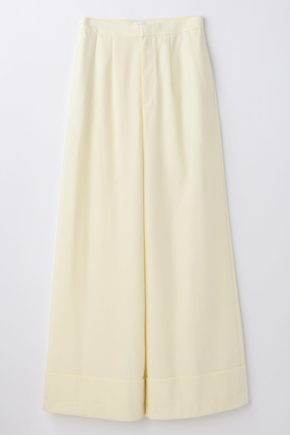 SOLID WIDE TROUSERS ECRU 38