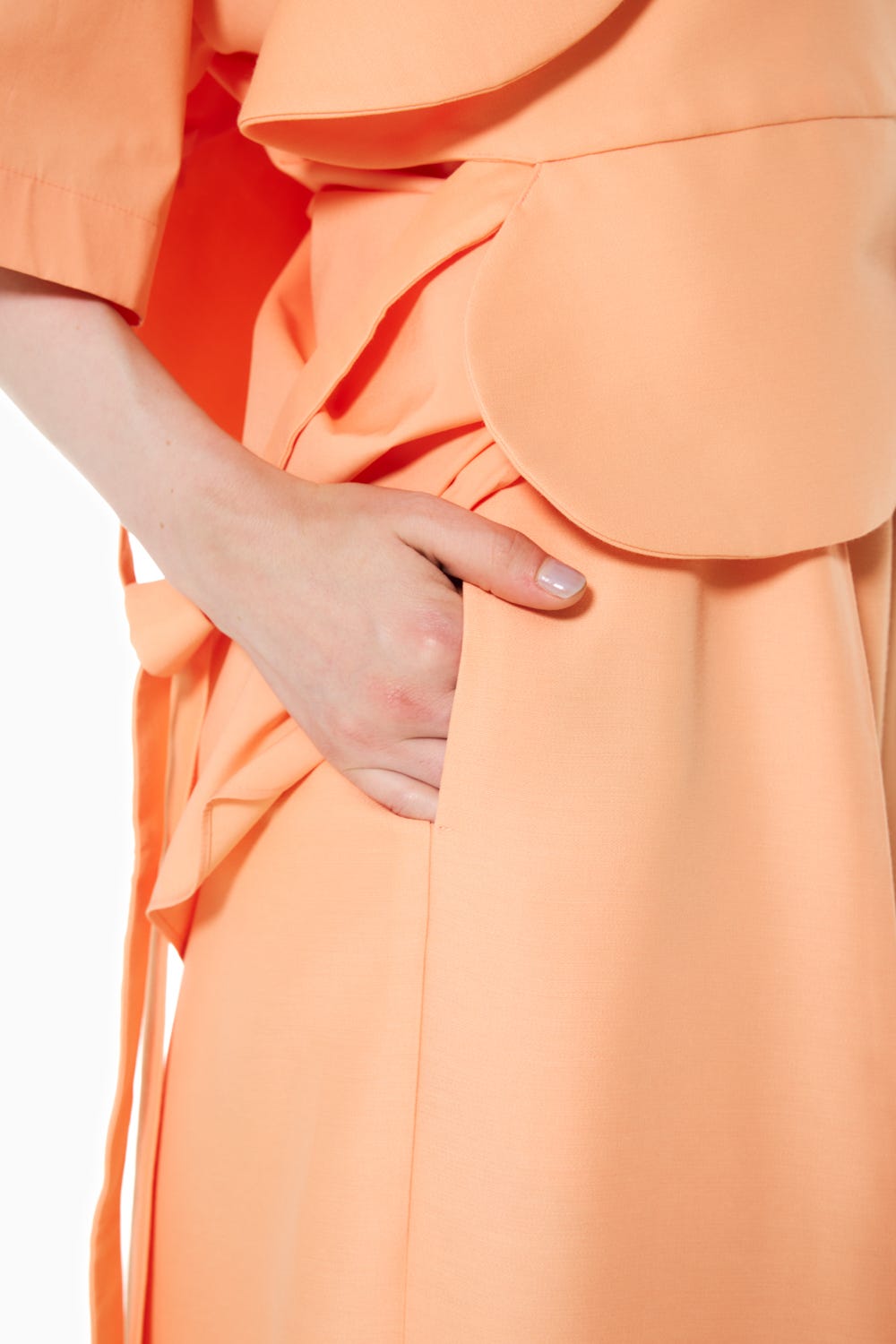 WIDE COCOON TROUSERS L/ORG 36