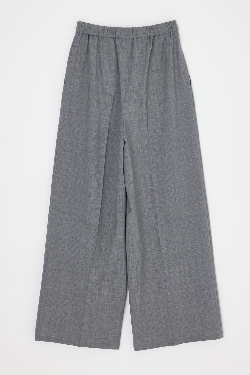 WIDE STRAIGHT TROUSERS T.GRY 38