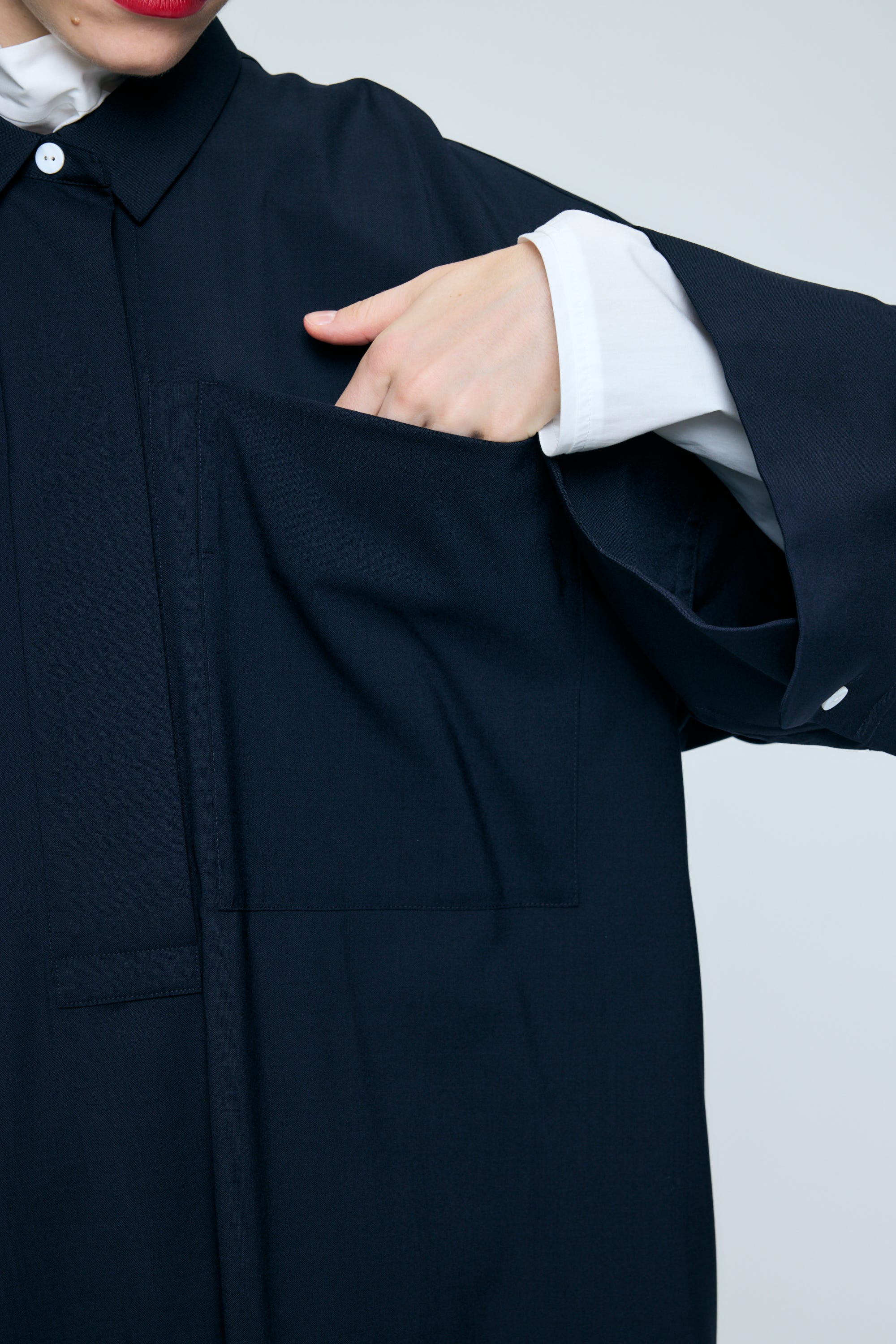 FLARE DRESS D/NVY 36