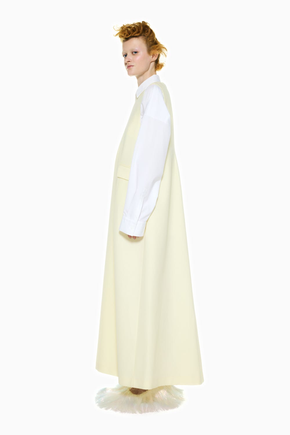 JUMPER DRESS ECRU 38