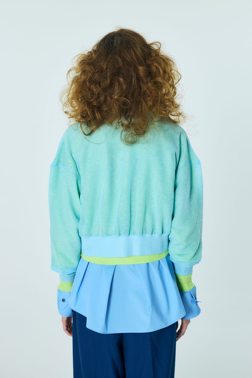 SHEER CARDIGAN L/BLU 38