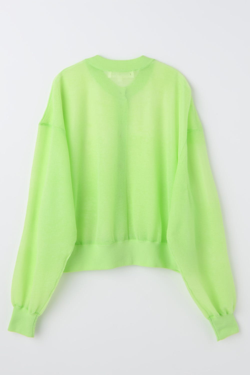 SHEER CARDIGAN L/GRN 38