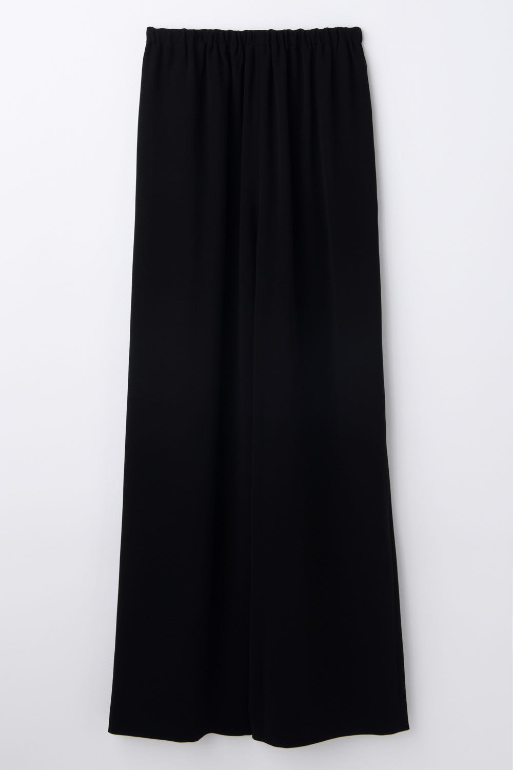 RELAX ELASTIC WIDE-TROUSERS BLK 34