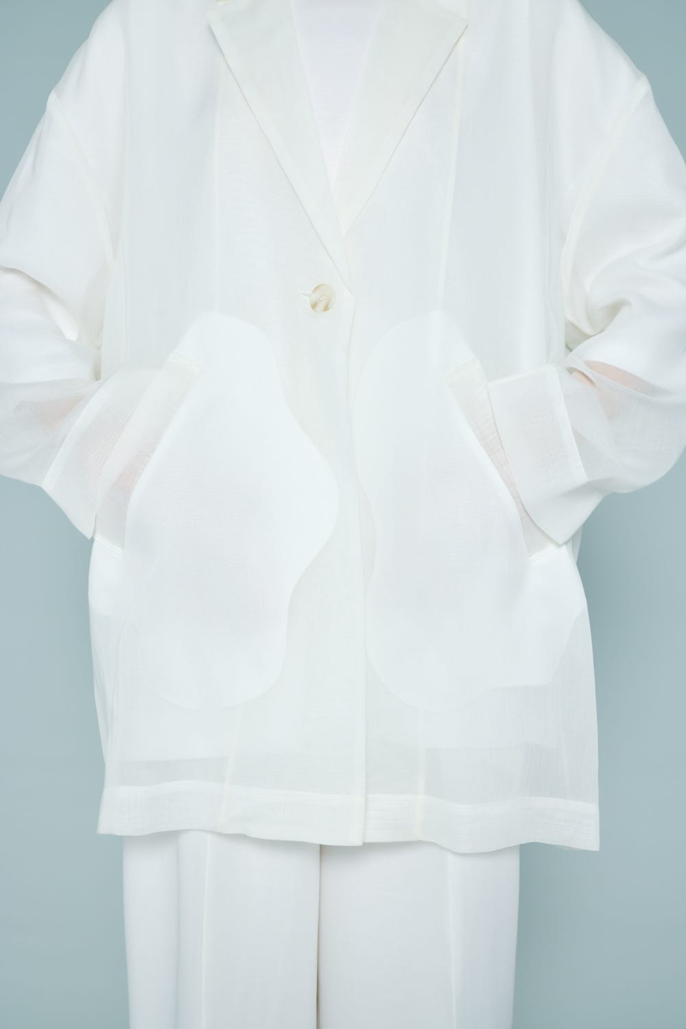 SHERR BIG JACKET WHT 38