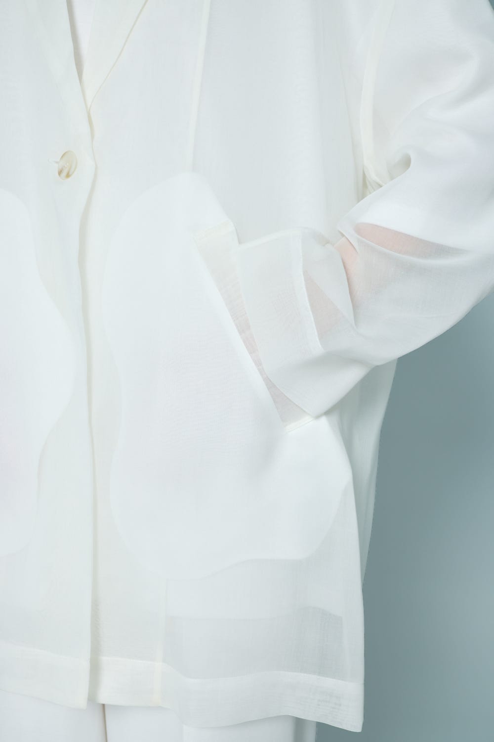 SHERR BIG JACKET WHT 38