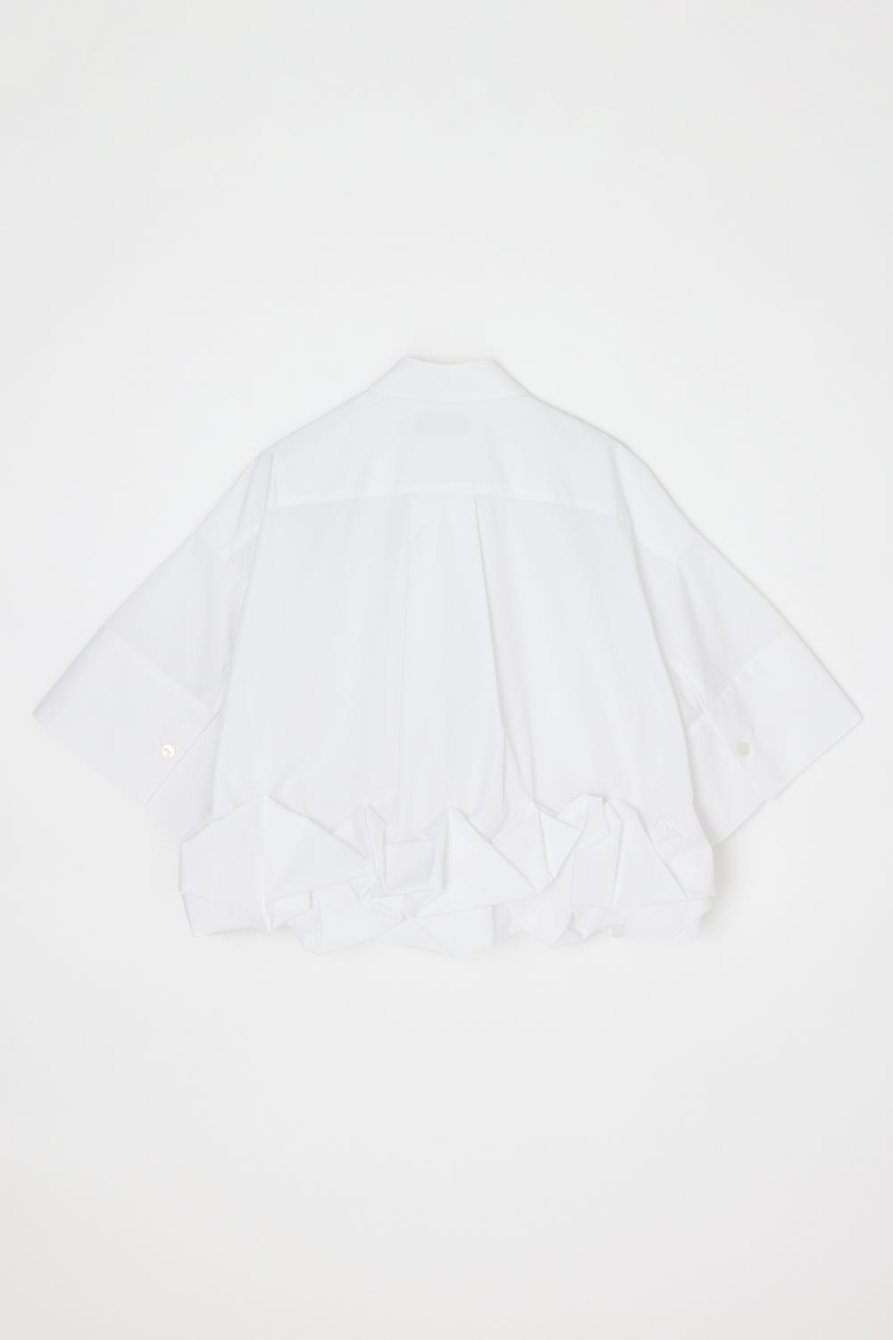 ROLL-UP DRAPE SHIRT WHT 38