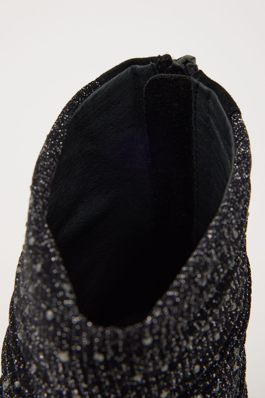 サリーチュールストーンブーティー BLK 24.5cm