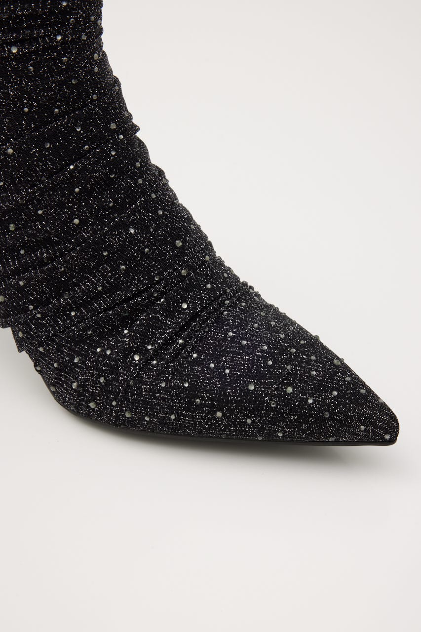 サリーチュールストーンブーティー BLK 24.5cm