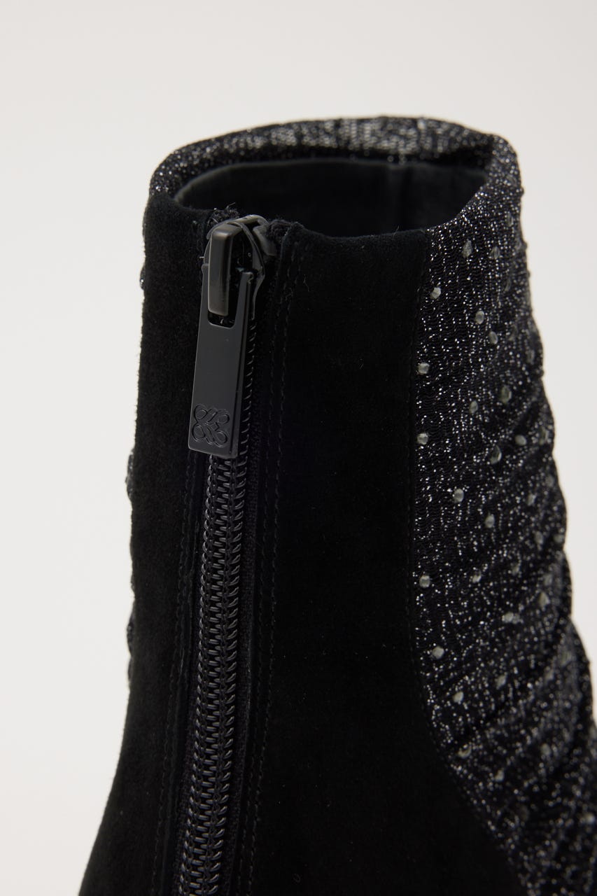 サリーチュールストーンブーティー BLK 24.5cm
