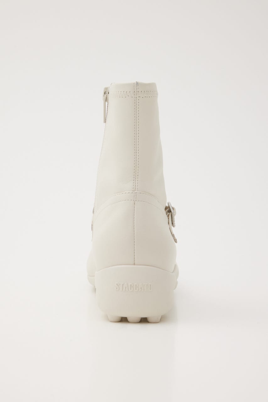 ドライビングリボンコンビストレッチブーツ WHT 23.5cm
