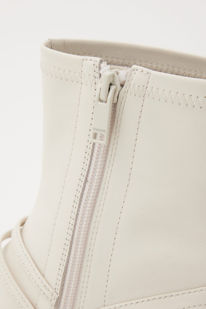 ドライビングリボンコンビストレッチブーツ WHT 23.5cm