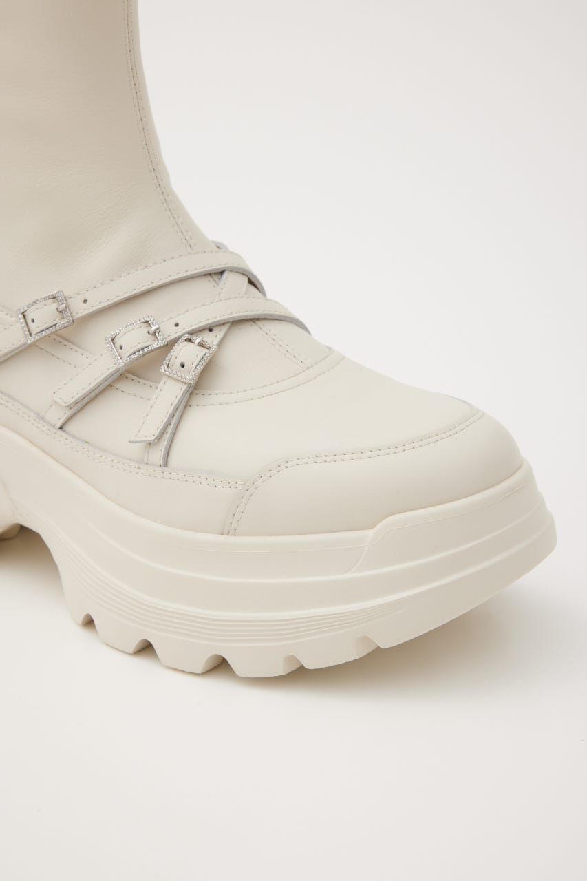 スポーティーベルトコンビブーツ WHT 22.5cm